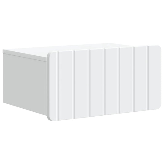 vidaXL Wall-Mounted Bedside Cabinet White 49 x 34.5 x 24 cm