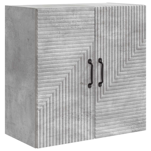 vidaXL Wall-Mounted Cabinet Concrete Grey 59 x 31 x 60 cm