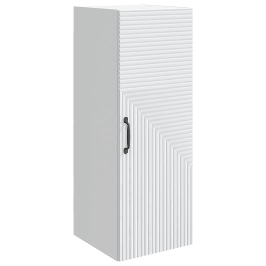 vidaXL Wall-Mounted Cabinet White 33 x 34.5 x 90 cm Engineered Wood