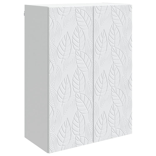 vidaXL Wall-Mounted Cabinet White 66 x 34.5 x 90 cm Engineered Wood