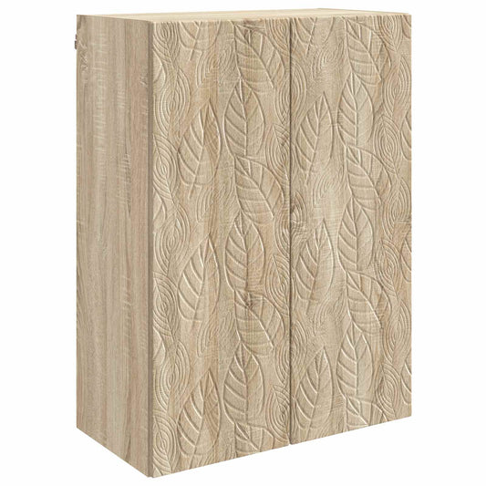 vidaXL Wall-Mounted Cabinet Sonoma Oak 66 x 34.5 x 90 cm