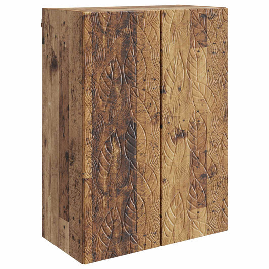vidaXL Wall-Mounted Cabinet 66 x 34.5 x 90 cm Engineered Wood Old Wood
