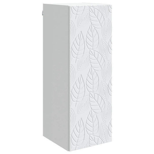 vidaXL Wall-Mounted Cabinet White 33 x 34.5 x 90 cm Engineered Wood