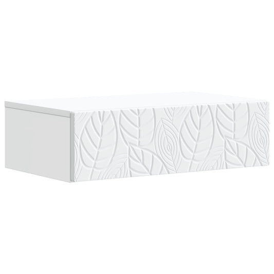 vidaXL Wall-Mounted Side Table White 59 x 34.5 x 17 cm Engineered Wood