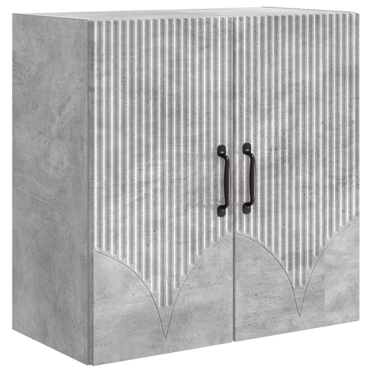vidaXL Wall-Mounted Cabinet Concrete Grey 59 x 31 x 60 cm
