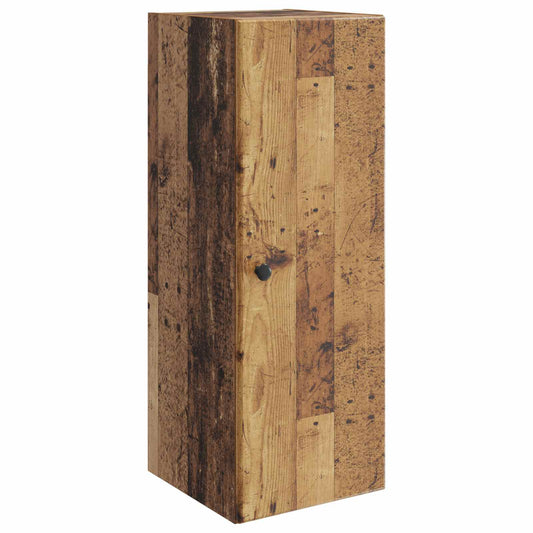 vidaXL Wall-Mounted Cabinet Old Wood 33 x 34.5 x 90 cm Engineered Wood