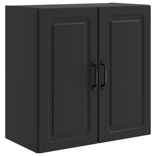 vidaXL Wall-Mounted Cabinet Black 59 x 31 x 60 cm Engineered Wood