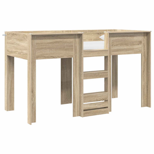 vidaXL Bunk Bed for Kids Sonoma Oak 75 x 190 cm Engineered wood