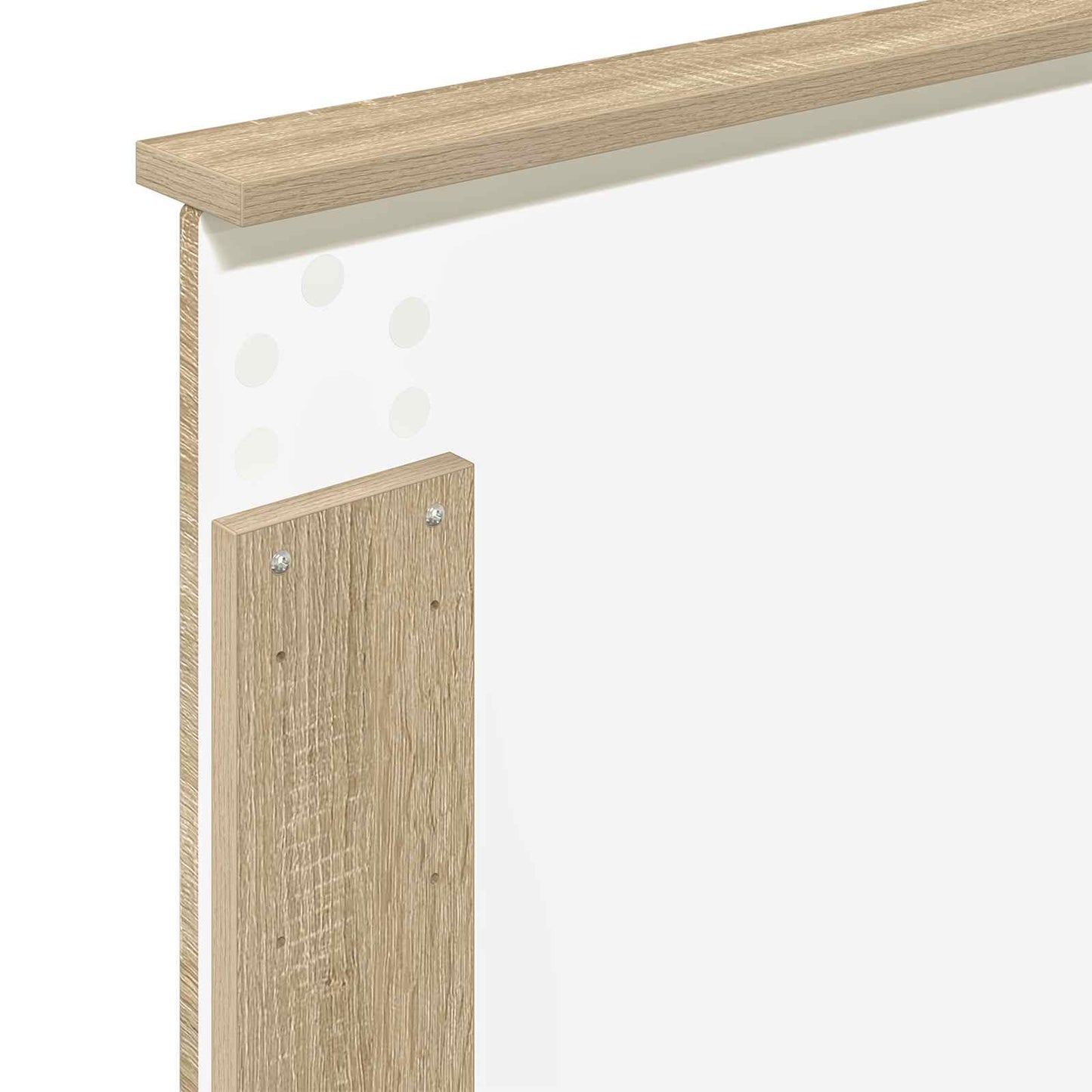 vidaXL Bed Frame with Headboard Sonoma Oak 75 x 190 cm Solid Pine Wood