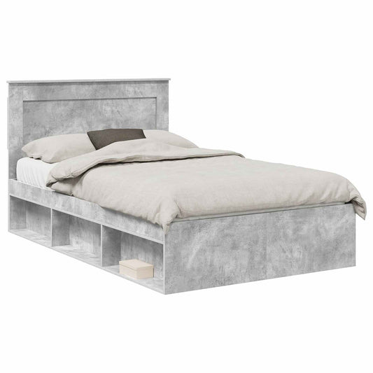 vidaXL Bed Frame with Headboard Concerte 120 x 190 cm Solid Pine Wood