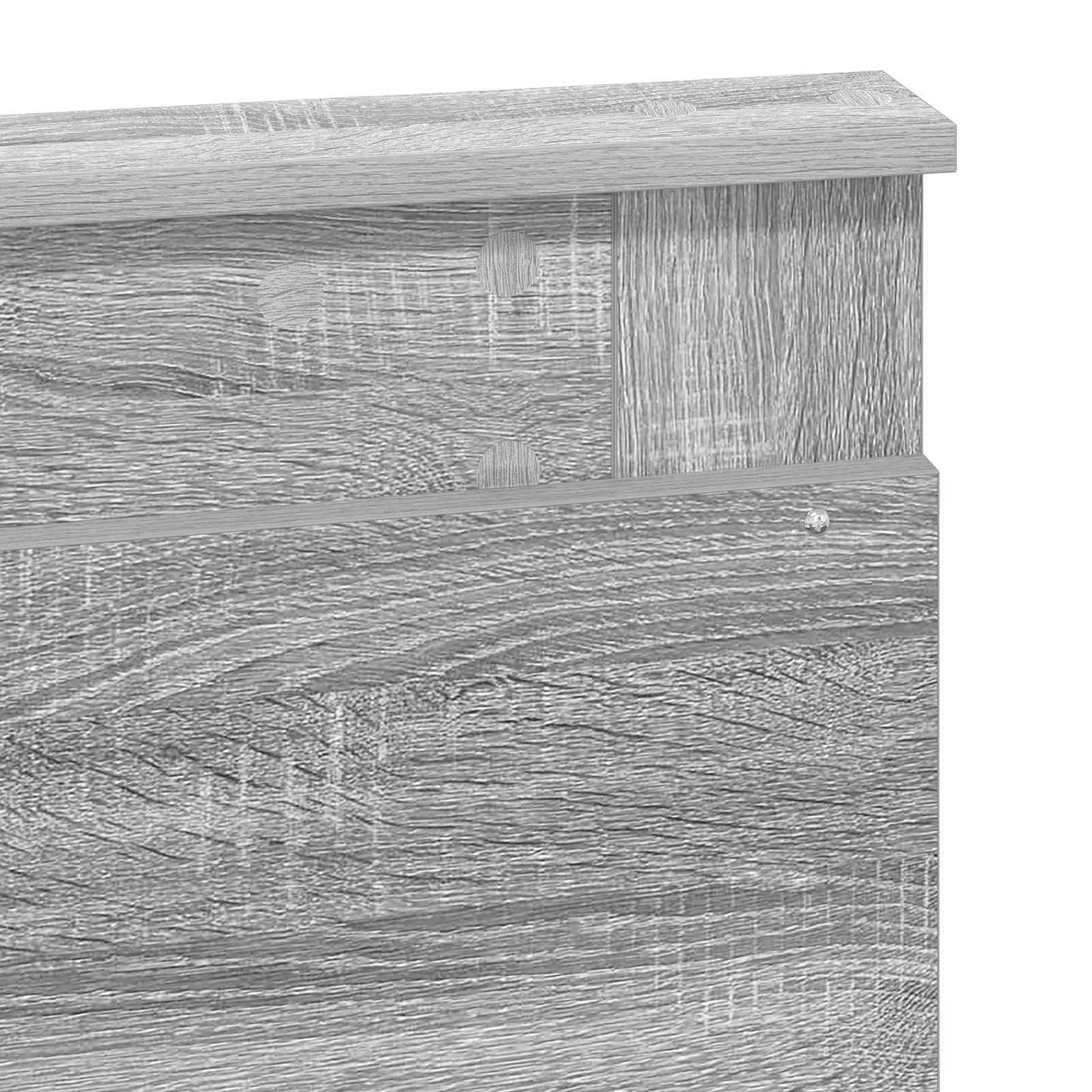vidaXL Bed Frame with Drawer with Headboard Manual Engineered Wood