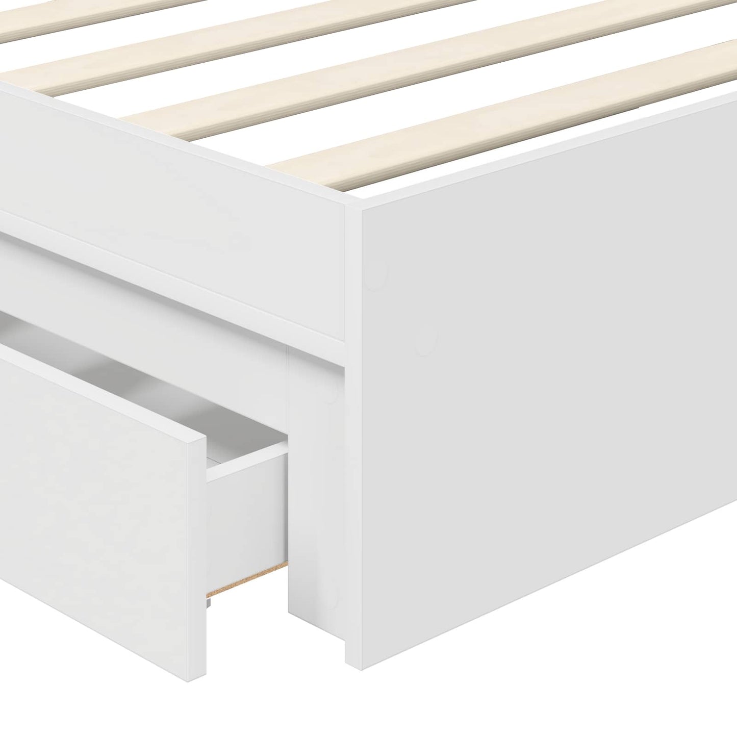 vidaXL Storage Bed with Headboard White 70 x 190 cm Engineered Wood