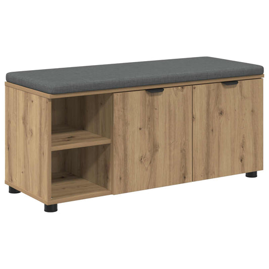 vidaXL Hall Bench Artisan Oak 100 x 38 x 46 cm