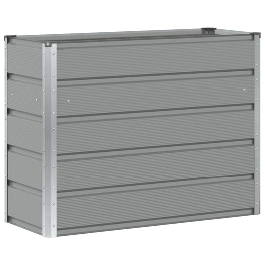 vidaXL Planter Light Grey 100 x 40 x 75 cm Steel