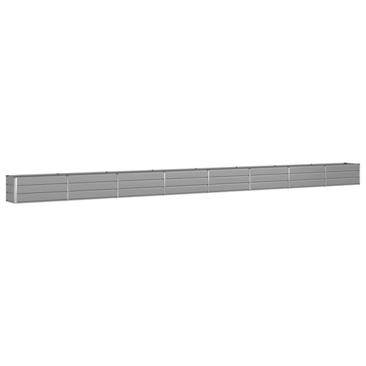 vidaXL Planter Light Grey 770 x 50 x 45 cm Galvanised Steel