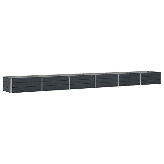 vidaXL Planter Anthracite 600 x 80 x 45 cm Steel