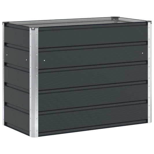 vidaXL Planter Anthracite 100 x 50 x 75 cm Galvanised Steel