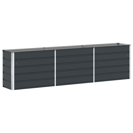 vidaXL Planter Anthracite 290 x 50 x 75 cm Galvanised Steel