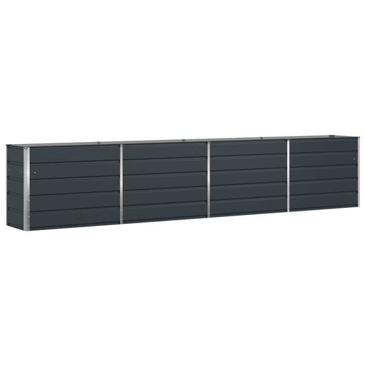vidaXL Planter Anthracite 385 x 50 x 75 cm Galvanised Steel