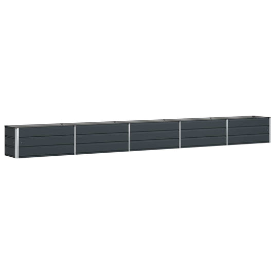 vidaXL Planter Anthracite 480 x 50 x 45 cm Galvanised Steel