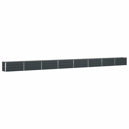 vidaXL Planter Anthracite 770 x 50 x 45 cm Galvanised Steel