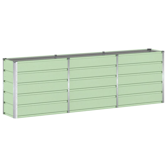 vidaXL Planter Green 240 x 40 x 75 cm Steel