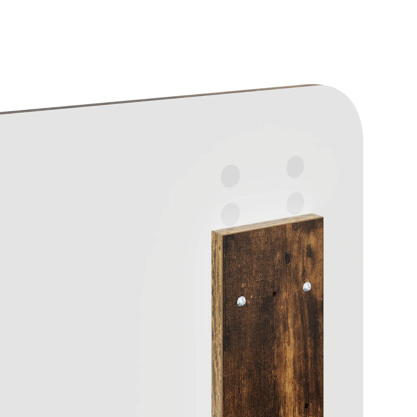 vidaXL Bed Frame Smoked Oak 150 x 200 cm Solid Pine Wood