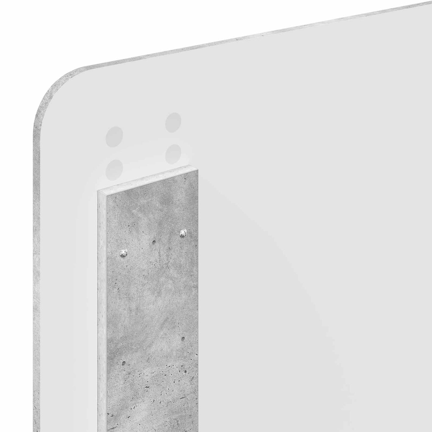 vidaXL Bed Frame with Drawer Concrete Grey 90 x 190 cm Engineered Wood