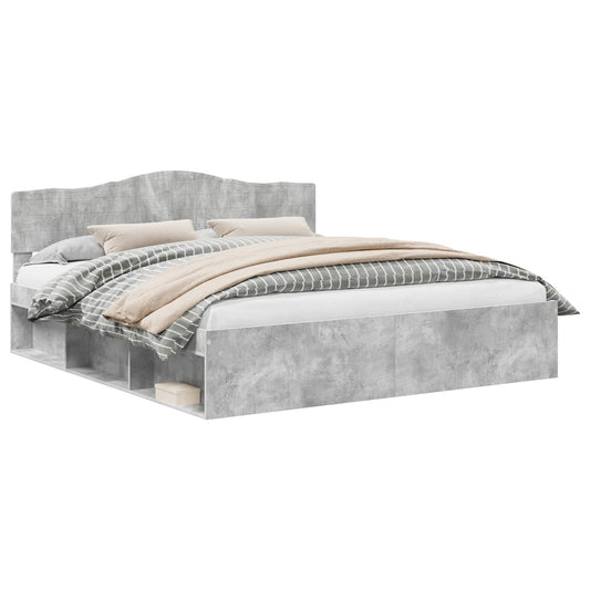 vidaXL Bed Frame with Headboard Concerte 180 x 200 cm Solid Pine Wood