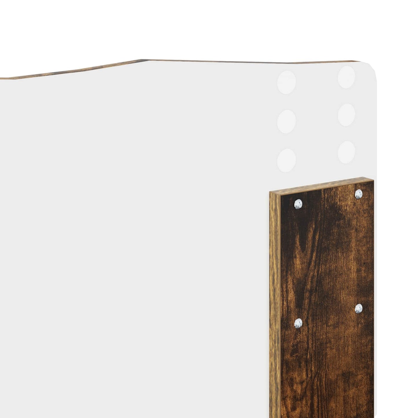 vidaXL Bed Frame Smoked Oak 180 x 200 cm Solid Pine Wood