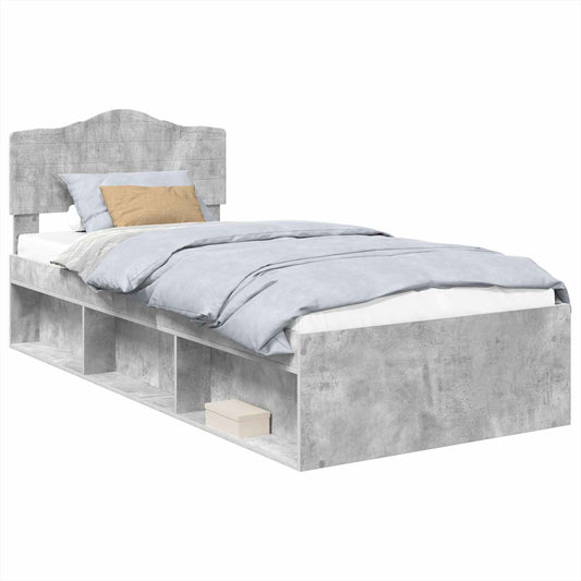 vidaXL Bed Frame with Headboard Concerte 90 x 200 cm Solid Pine Wood