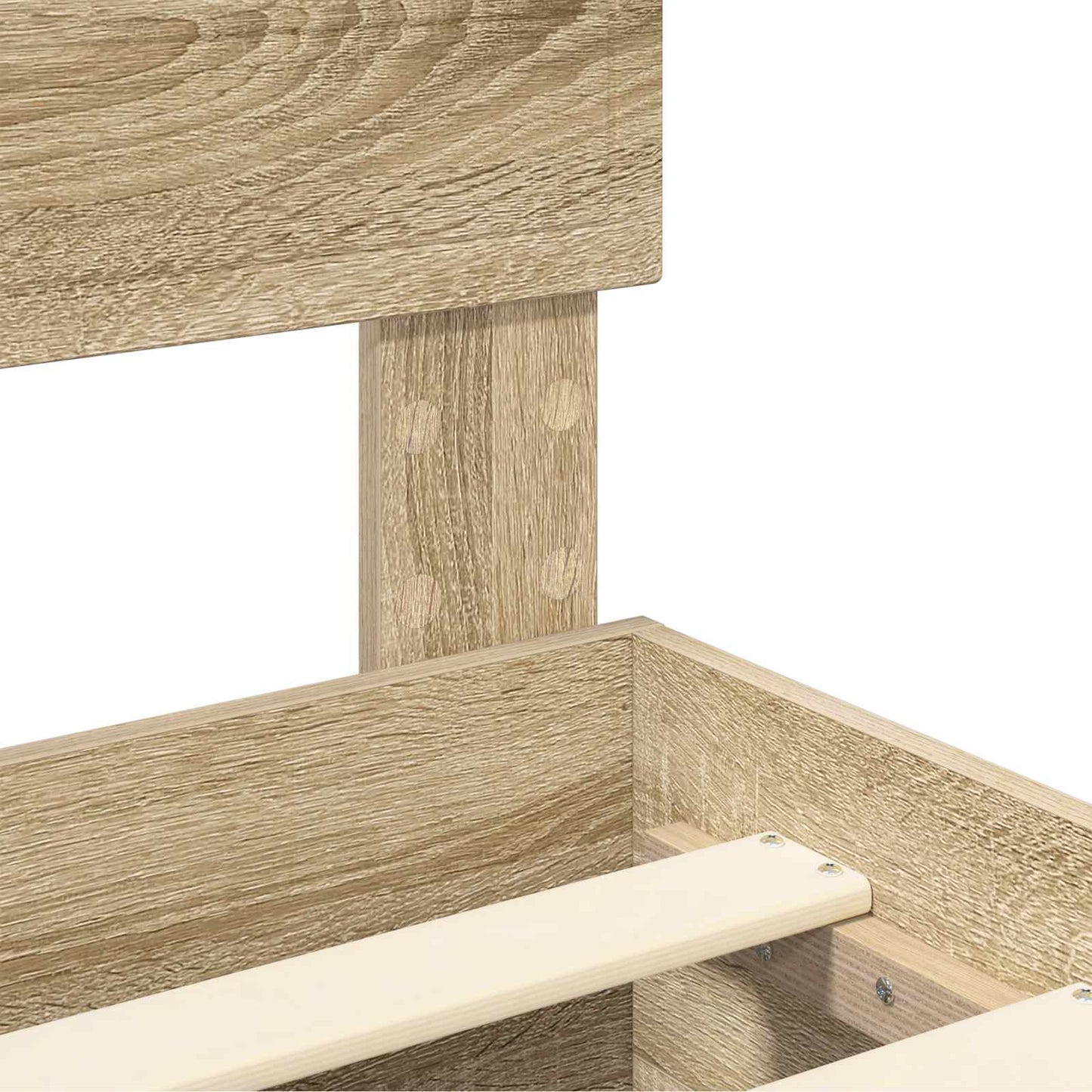 vidaXL Bed Frame with Drawer Sonoma Oak 120 x 200 cm Engineered Wood