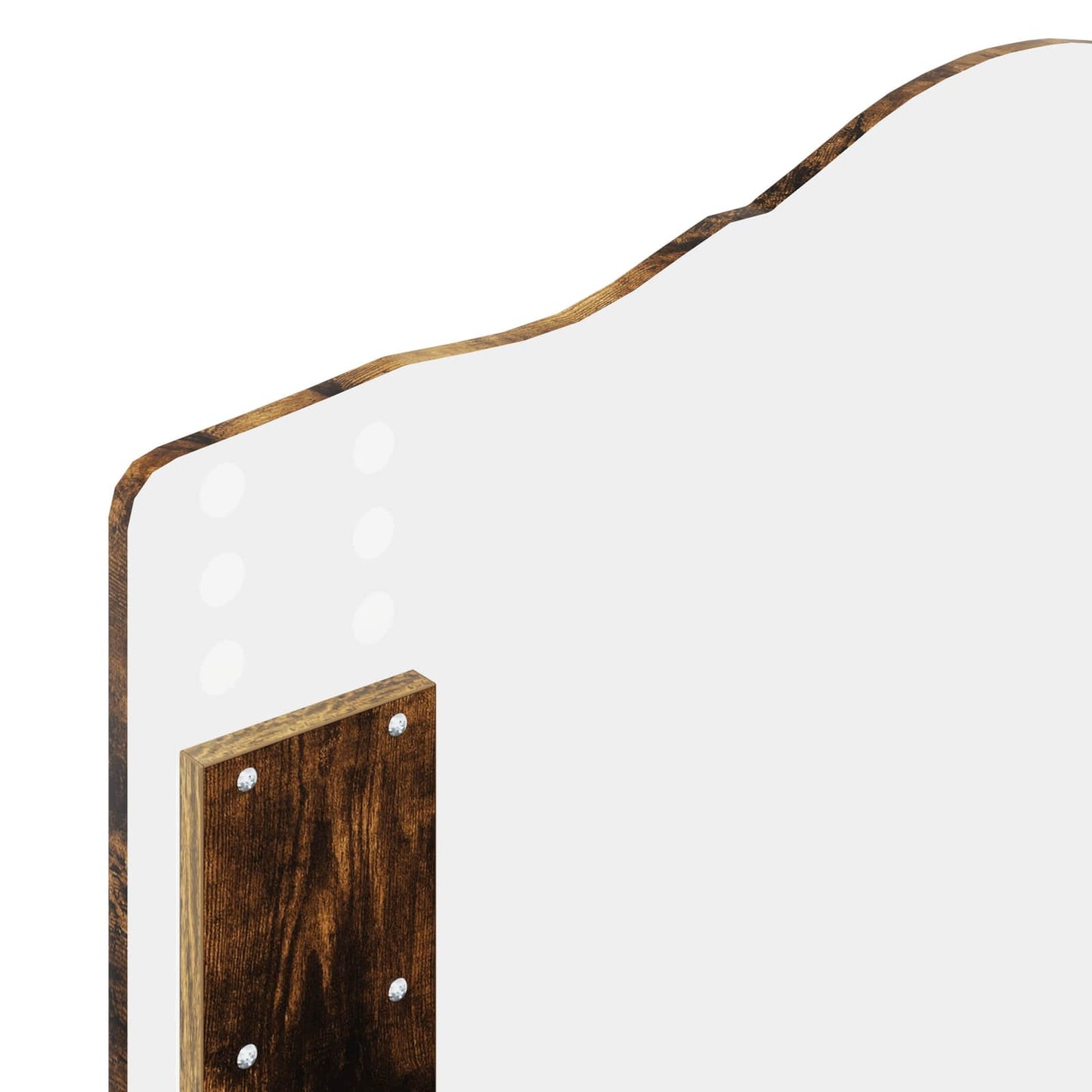 vidaXL Bed Frame with Headboard Smoked Oak 90 x 200 cm Engineered Wood