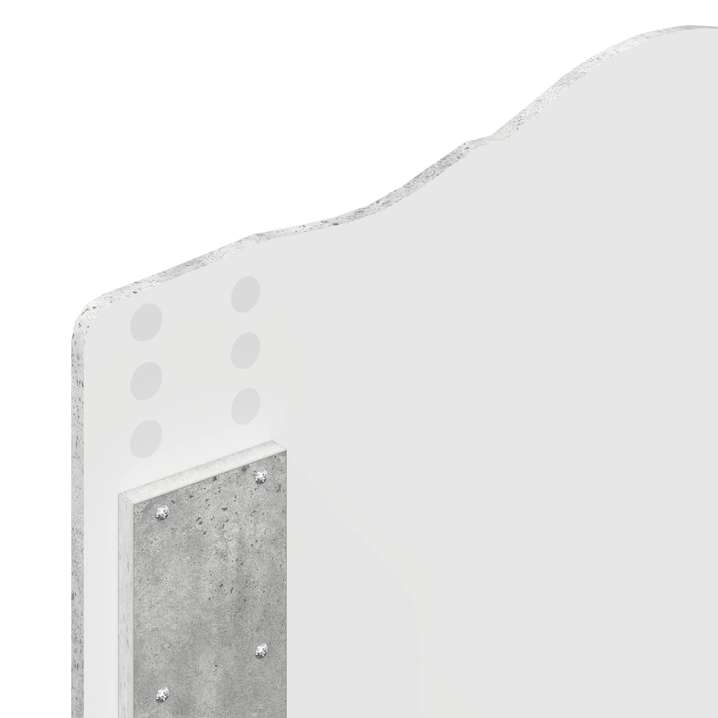 vidaXL Bed Frame with Drawer Concrete Grey 90 x 190 cm Engineered Wood