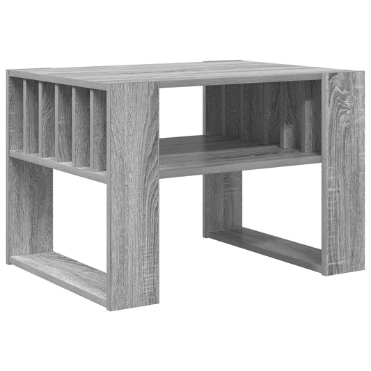 vidaXL Coffee Table Grey Sonoma 66 x 49.5 x 45 cm Engineered Wood