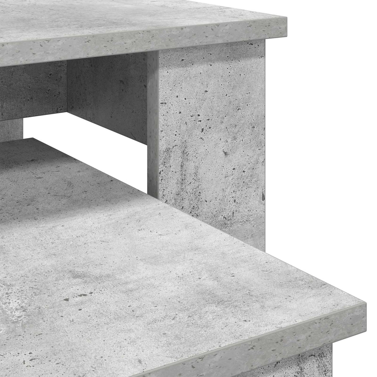 vidaXL Coffee Table Set 2 pcs Concrete Grey 100 x 50 x 42 cm