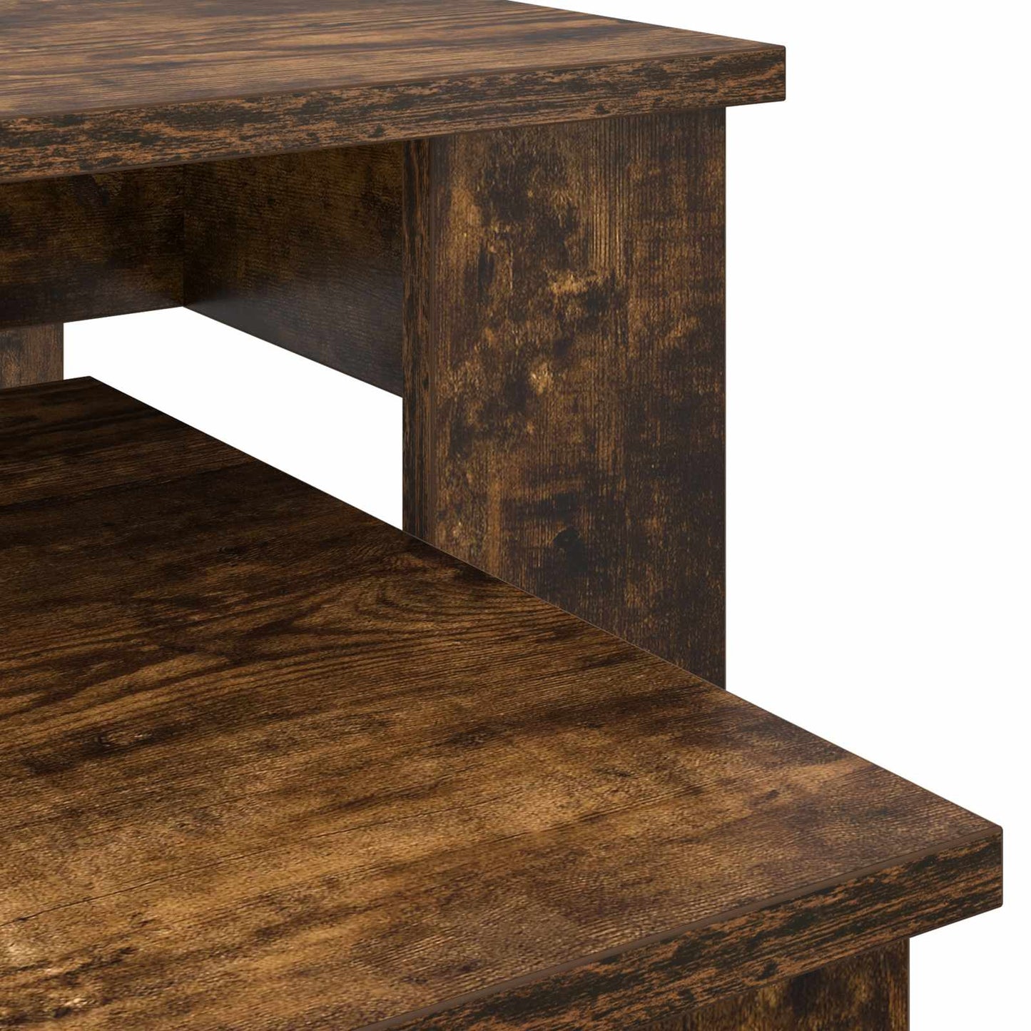 vidaXL Coffee Table Set 2 pcs Smoked Oak 100 x 50 x 42 cm