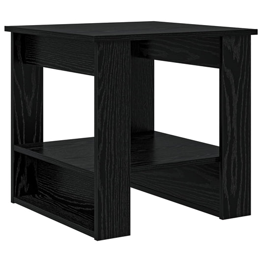 vidaXL Coffee Table Black Oak 51 x 50 x 50 cm Engineered Wood