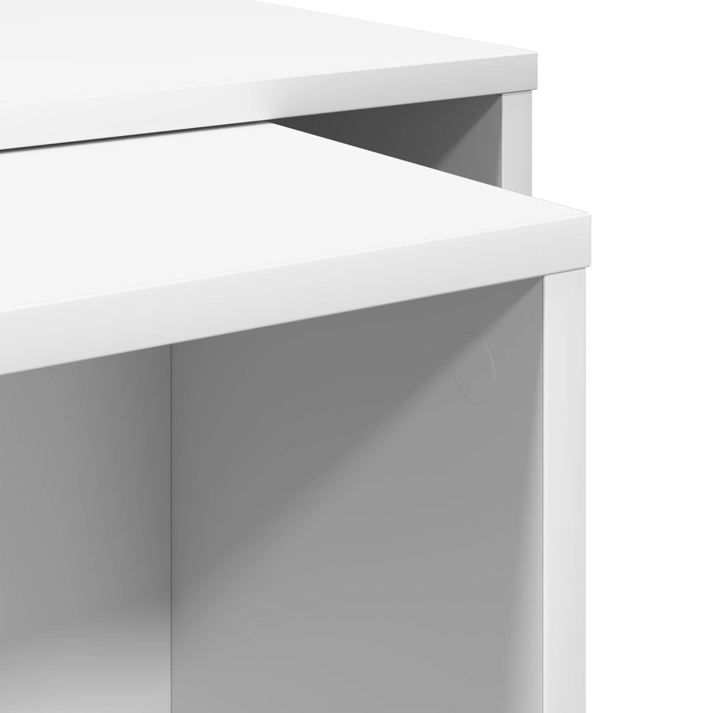 vidaXL Coffee Table Set 2 pcs White Engineered Wood