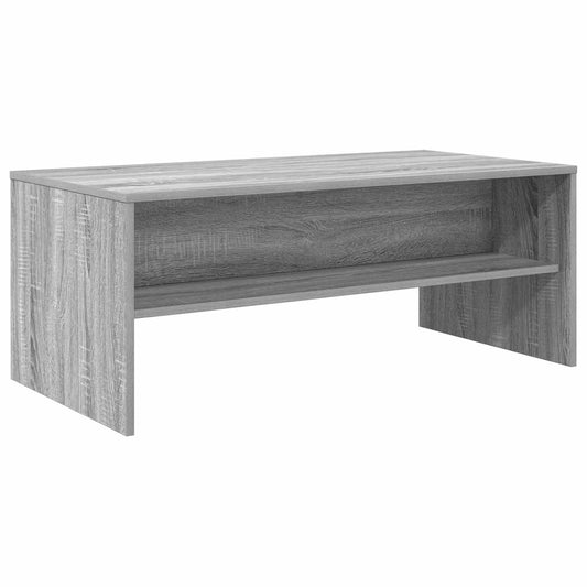 vidaXL Coffee Table Grey Sonoma 100 x 50 x 40 cm Engineered Wood