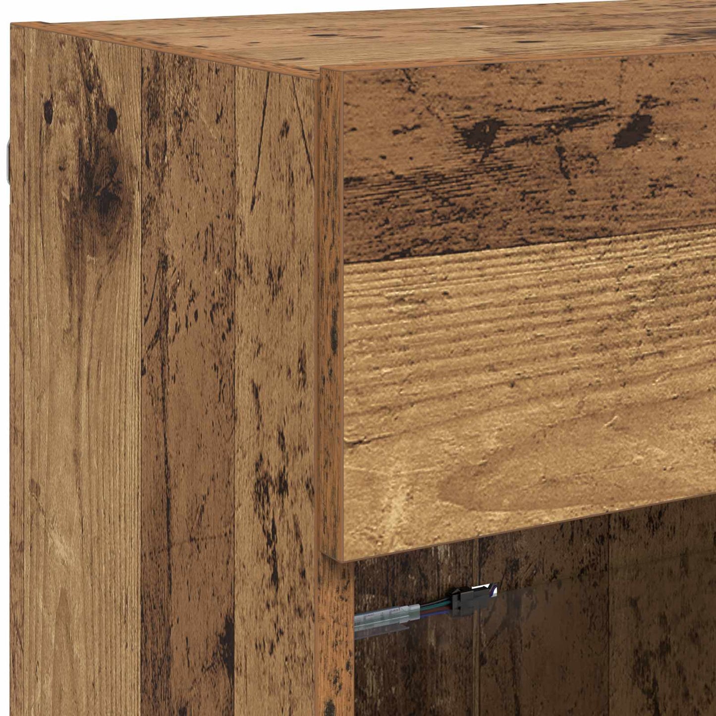 vidaXL TV Wall Cabinet Old Wood 98.5 x 30 x 60.5 cm Engineered Wood
