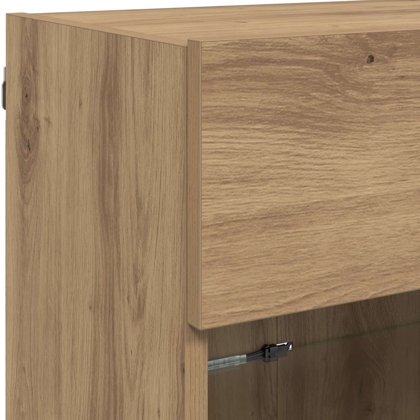 vidaXL TV Wall Cabinet 98.5 x 30 x 60.5 cm Artisan Oak Engineered Wood