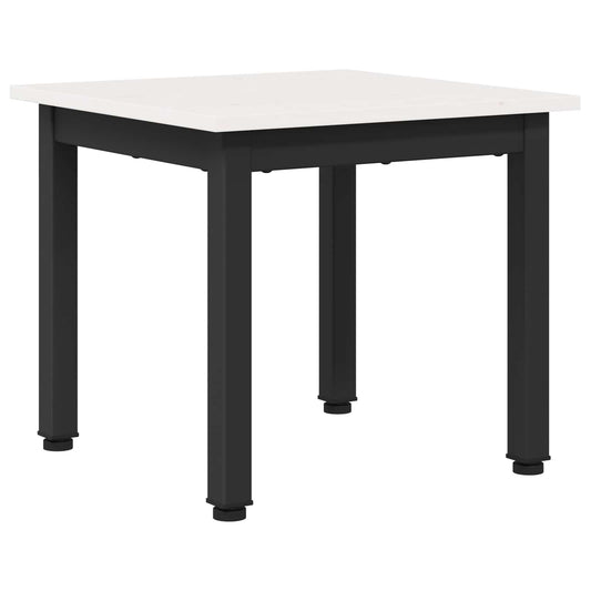 vidaXL Coffee Table White 40 x 40 x 36 cm Solid Pine Wood