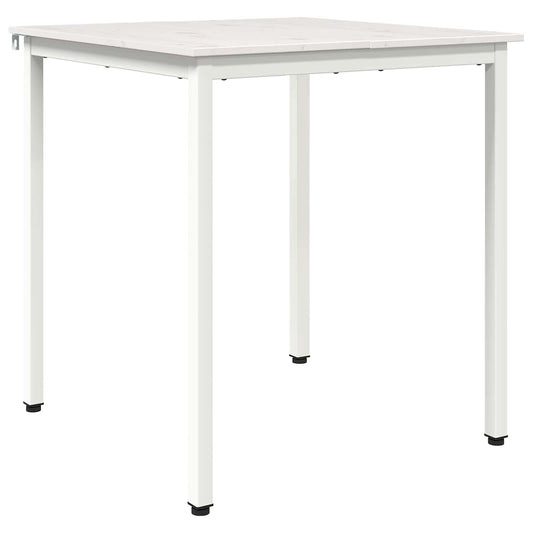 vidaXL Dining Table White 60 x 60 x 75 cm Solid Pine Wood