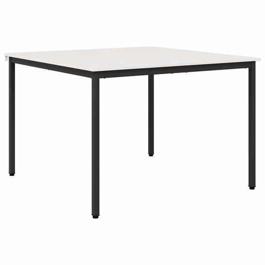vidaXL Dining Table White 110 x 110 x 75 cm Solid Pine Wood