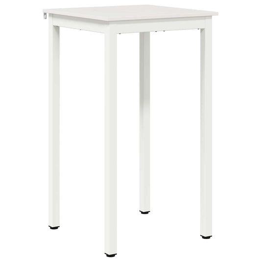 vidaXL Bar Table White 60 x 60 x 105 cm Solid Pine Wood