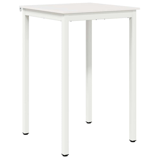 vidaXL Bar Table White 70 x 70 x 105 cm Solid Pine Wood