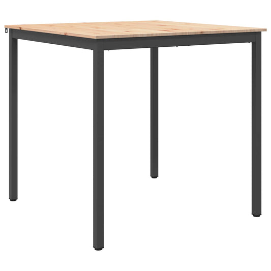 vidaXL Bar Table Natural 110 x 110 x 105 cm Solid Pine Wood