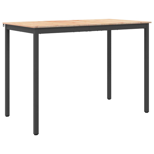 vidaXL Bar Table Natural 150 x 80 x 105 cm Solid Pine Wood