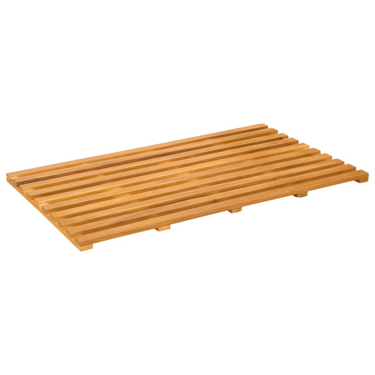 vidaXL Bath Mat Plain Brown 80 x 48 x 2.5 cm Solid Acacia Wood